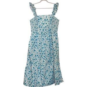 Draper James Blue Paisley Cotton Midi Sundress Size XXL